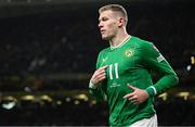 27 March 2023; James McClean of Republic of Ireland during the UEFA EURO 2024 Championship Qualifier match between Republic of Ireland and France at Aviva Stadium in Dublin. Photo by Stephen McCarthy/Sportsfile