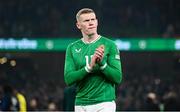 27 March 2023; James McClean of Republic of Ireland after the UEFA EURO 2024 Championship Qualifier match between Republic of Ireland and France at Aviva Stadium in Dublin. Photo by Stephen McCarthy/Sportsfile