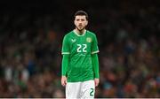 27 March 2023; Mikey Johnston of Republic of Ireland during the UEFA EURO 2024 Championship Qualifier match between Republic of Ireland and France at Aviva Stadium in Dublin. Photo by Stephen McCarthy/Sportsfile