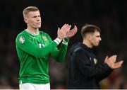 27 March 2023; James McClean of Republic of Ireland after the UEFA EURO 2024 Championship Qualifier match between Republic of Ireland and France at Aviva Stadium in Dublin. Photo by Stephen McCarthy/Sportsfile