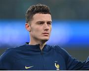 27 March 2023; Benjamin Pavard of France before the UEFA EURO 2024 Championship Qualifier match between Republic of Ireland and France at Aviva Stadium in Dublin. Photo by Seb Daly/Sportsfile