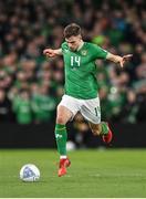 27 March 2023; Jayson Molumby of Republic of Ireland during the UEFA EURO 2024 Championship Qualifier match between Republic of Ireland and France at Aviva Stadium in Dublin. Photo by Seb Daly/Sportsfile