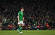 27 March 2023; Seamus Coleman of Republic of Ireland during the UEFA EURO 2024 Championship Qualifier match between Republic of Ireland and France at Aviva Stadium in Dublin. Photo by Seb Daly/Sportsfile