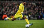 27 March 2023; France goalkeeper Mike Maignan during the UEFA EURO 2024 Championship Qualifier match between Republic of Ireland and France at Aviva Stadium in Dublin. Photo by Seb Daly/Sportsfile