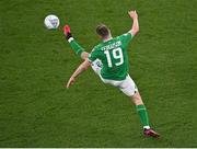 27 March 2023; Evan Ferguson of Republic of Ireland during the UEFA EURO 2024 Championship Qualifier match between Republic of Ireland and France at the Aviva Stadium in Dublin. Photo by Piaras Ó Mídheach/Sportsfile