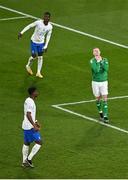 27 March 2023; James McClean of Republic of Ireland reacts after a missed chance during the UEFA EURO 2024 Championship Qualifier match between Republic of Ireland and France at the Aviva Stadium in Dublin. Photo by Piaras Ó Mídheach/Sportsfile