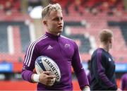 28 March 2023; Craig Casey during a Munster Rugby squad training session at Thomond Park in Limerick. Photo by Harry Murphy/Sportsfile