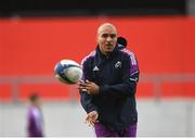 28 March 2023; Simon Zebo during a Munster Rugby squad training session at Thomond Park in Limerick. Photo by Harry Murphy/Sportsfile
