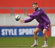 28 March 2023; Jack Crowley during a Munster Rugby squad training session at Thomond Park in Limerick. Photo by Harry Murphy/Sportsfile