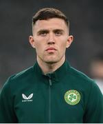 27 March 2023; Dara O'Shea of Republic of Ireland before the UEFA EURO 2024 Championship Qualifier match between Republic of Ireland and France at Aviva Stadium in Dublin. Photo by Stephen McCarthy/Sportsfile