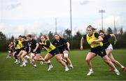 28 March 2023; Dannah O’Brien during a Ireland Women's Rugby squad training session at IRFU High Performance Centre at the Sport Ireland Campus in Dublin. Photo by Ramsey Cardy/Sportsfile