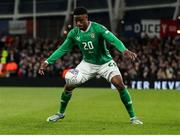 27 March 2023; Chiedozie Ogbene of Republic of Ireland during the UEFA EURO 2024 Championship Qualifier match between Republic of Ireland and France at Aviva Stadium in Dublin. Photo by Michael P Ryan/Sportsfile