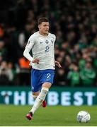 27 March 2023; Benjamin Pavard of France during the UEFA EURO 2024 Championship Qualifier match between Republic of Ireland and France at Aviva Stadium in Dublin. Photo by Michael P Ryan/Sportsfile