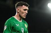 27 March 2023; Dara O'Shea of Republic of Ireland during the UEFA EURO 2024 Championship Qualifier match between Republic of Ireland and France at Aviva Stadium in Dublin. Photo by Eóin Noonan/Sportsfile