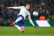 27 March 2023; Benjamin Pavard of France during the UEFA EURO 2024 Championship Qualifier match between Republic of Ireland and France at Aviva Stadium in Dublin. Photo by Eóin Noonan/Sportsfile