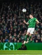 27 March 2023; Seamus Coleman of Republic of Ireland during the UEFA EURO 2024 Championship Qualifier match between Republic of Ireland and France at Aviva Stadium in Dublin. Photo by Eóin Noonan/Sportsfile