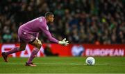 27 March 2023; Republic of Ireland goalkeeper Gavin Bazunu during the UEFA EURO 2024 Championship Qualifier match between Republic of Ireland and France at Aviva Stadium in Dublin. Photo by Eóin Noonan/Sportsfile