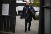 28 March 2023; Republic of Ireland coach Mick Neville arrives for the UEFA European Under-19 Championship Elite Round match between Greece and Republic of Ireland at Ferrycarrig Park in Wexford. Photo by Stephen McCarthy/Sportsfile