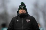 28 March 2023; Republic of Ireland coach Mick Neville before the UEFA European Under-19 Championship Elite Round match between Greece and Republic of Ireland at Ferrycarrig Park in Wexford. Photo by Stephen McCarthy/Sportsfile