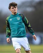 28 March 2023; Kevin Zefi of Republic of Ireland before the UEFA European Under-19 Championship Elite Round match between Greece and Republic of Ireland at Ferrycarrig Park in Wexford. Photo by Stephen McCarthy/Sportsfile