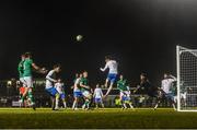 28 March 2023; A general view of the action during the UEFA European Under-19 Championship Elite Round match between Greece and Republic of Ireland at Ferrycarrig Park in Wexford. Photo by Stephen McCarthy/Sportsfile