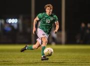 28 March 2023; Harry Vaughan of Republic of Ireland during the UEFA European Under-19 Championship Elite Round match between Greece and Republic of Ireland at Ferrycarrig Park in Wexford. Photo by Stephen McCarthy/Sportsfile