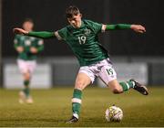 28 March 2023; Sean Moore of Republic of Ireland during the UEFA European Under-19 Championship Elite Round match between Greece and Republic of Ireland at Ferrycarrig Park in Wexford. Photo by Stephen McCarthy/Sportsfile