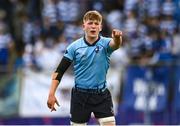 27 March 2023; Owen Twomey of St Michael’s College during the Bank of Ireland Leinster Rugby Schools Junior Cup Final match between St Michael's College and Blackrock College at Energia Park in Dublin. Photo by Harry Murphy/Sportsfile