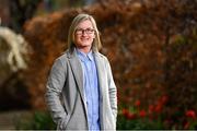 30 March 2023; Olivia O'Toole stands for a portrait during the Ireland Women's National Team 50-Year Celebrations Announcement at Merrion Square in Dublin. Photo by Seb Daly/Sportsfile