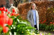 30 March 2023; Olivia O'Toole stands for a portrait during the Ireland Women's National Team 50-Year Celebrations Announcement at Merrion Square in Dublin. Photo by Seb Daly/Sportsfile