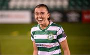 29 March 2023; Abbie Larkin of Shamrock Rovers after the SSE Airtricity Women's Premier Division match between Shamrock Rovers and Wexford Youths at Tallaght Stadium in Dublin. Photo by Stephen McCarthy/Sportsfile
