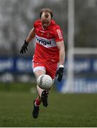 19 March 2023; Padraig Cassidy of Derry during the Allianz Football League Division 2 match between Derry and Clare at Derry GAA Centre of Excellence in Owenbeg, Derry. Photo by Ben McShane/Sportsfile