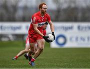 19 March 2023; Conor Glass of Derry during the Allianz Football League Division 2 match between Derry and Clare at Derry GAA Centre of Excellence in Owenbeg, Derry. Photo by Ben McShane/Sportsfile