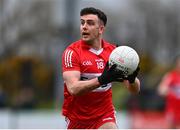 19 March 2023; Shea Downey of Derry during the Allianz Football League Division 2 match between Derry and Clare at Derry GAA Centre of Excellence in Owenbeg, Derry. Photo by Ben McShane/Sportsfile