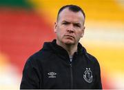 29 March 2023; Shamrock Rovers physiotherapsit Keith Browne before the SSE Airtricity Women's Premier Division match between Shamrock Rovers and Wexford Youths at Tallaght Stadium in Dublin. Photo by Stephen McCarthy/Sportsfile