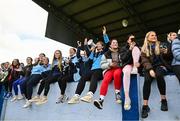 30 March 2023; Convent of Mercy Roscommon supporters watch the final moments during the Lidl All Ireland Post Primary School Senior ‘B’ Championship Final match between Convent of Mercy, Roscommon and Mercy Mounthawk, Kerry, at MacDonagh Park in Nenagh, Tipperary. Photo by David Fitzgerald/Sportsfile