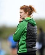 30 March 2023; Mercy Mounthawk Kerry manager Louise Ní Mhuircheartaigh during the Lidl All Ireland Post Primary School Senior ‘B’ Championship Final match between Convent of Mercy, Roscommon and Mercy Mounthawk, Kerry, at MacDonagh Park in Nenagh, Tipperary. Photo by David Fitzgerald/Sportsfile