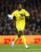 27 March 2023; France goalkeeper Mike Maignan during the UEFA EURO 2024 Championship Qualifier match between Republic of Ireland and France at Aviva Stadium in Dublin. Photo by Stephen McCarthy/Sportsfile