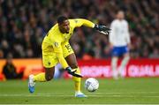 27 March 2023; France goalkeeper Mike Maignan during the UEFA EURO 2024 Championship Qualifier match between Republic of Ireland and France at Aviva Stadium in Dublin. Photo by Stephen McCarthy/Sportsfile