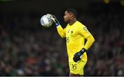 27 March 2023; France goalkeeper Mike Maignan during the UEFA EURO 2024 Championship Qualifier match between Republic of Ireland and France at Aviva Stadium in Dublin. Photo by Stephen McCarthy/Sportsfile