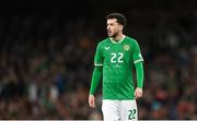 27 March 2023; Mikey Johnston of Republic of Ireland during the UEFA EURO 2024 Championship Qualifier match between Republic of Ireland and France at Aviva Stadium in Dublin. Photo by Stephen McCarthy/Sportsfile