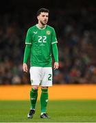 27 March 2023; Mikey Johnston of Republic of Ireland during the UEFA EURO 2024 Championship Qualifier match between Republic of Ireland and France at Aviva Stadium in Dublin. Photo by Stephen McCarthy/Sportsfile