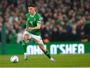 27 March 2023; Dara O'Shea of Republic of Ireland during the UEFA EURO 2024 Championship Qualifier match between Republic of Ireland and France at Aviva Stadium in Dublin. Photo by Stephen McCarthy/Sportsfile