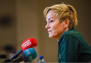 31 March 2023; Manager Vera Pauw during a Republic of Ireland women squad announcement at the FAI Headquarters in Abbotstown, Dublin. Photo by Seb Daly/Sportsfile