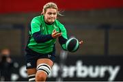 31 March 2023; Dorothy Wall during the Ireland Women's Rugby captain's run at Musgrave Park in Cork. Photo by Eóin Noonan/Sportsfile
