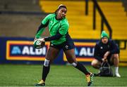 31 March 2023; Linda Djougang during the Ireland Women's Rugby captain's run at Musgrave Park in Cork. Photo by Eóin Noonan/Sportsfile