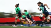 31 March 2023; Grace Moore during the Ireland Women's Rugby captain's run at Musgrave Park in Cork. Photo by Eóin Noonan/Sportsfile