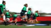 31 March 2023; Dorothy Wall during the Ireland Women's Rugby captain's run at Musgrave Park in Cork. Photo by Eóin Noonan/Sportsfile