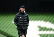 31 March 2023; Head coach Leo Cullen during a Leinster Rugby captain's run at the Aviva Stadium in Dublin. Photo by Harry Murphy/Sportsfile