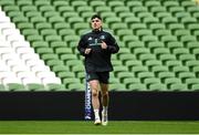 31 March 2023; Jimmy O'Brien during a Leinster Rugby captain's run at the Aviva Stadium in Dublin. Photo by Harry Murphy/Sportsfile